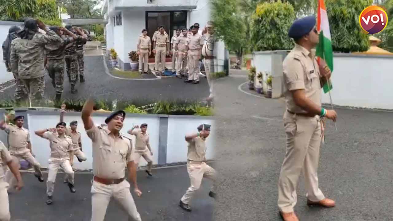 तनाव कम करने के लिए झारखंड पुलिस का डांस परेड वीडियो वायरल