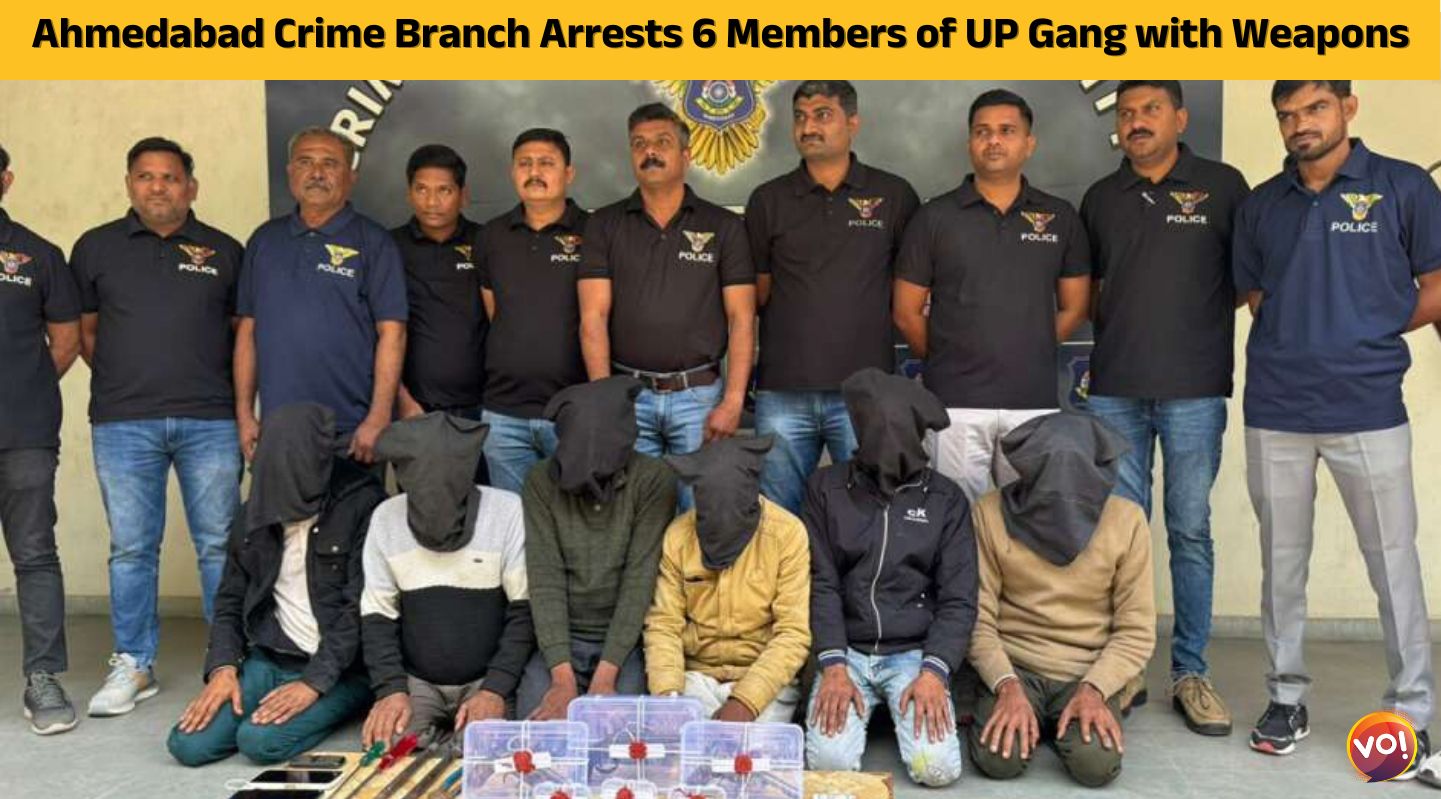 Ahmedabad Crime Branch Arrests 6 Members of UP Gang with Weapons