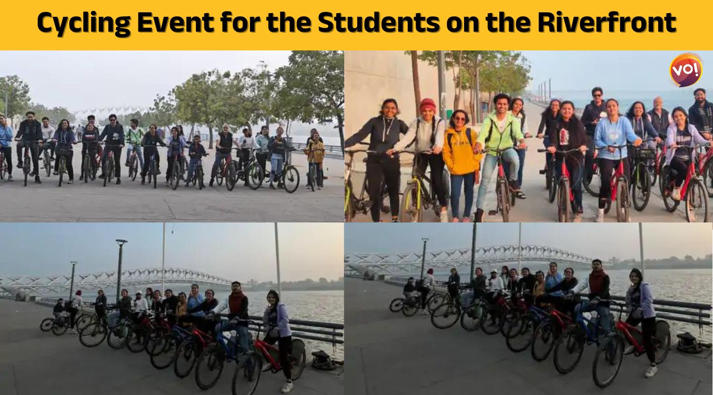 Cycling Event for the Students on the Riverfront at Ahmedabad