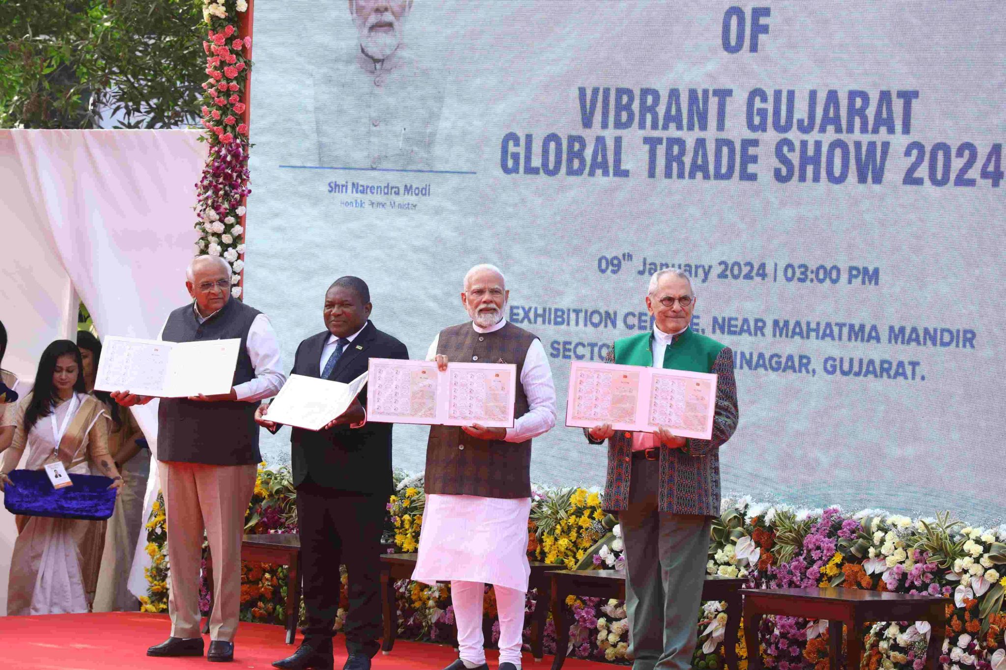 Prime Minister Narendra Modi Inaugurates Vibrant Gujarat Global Trade